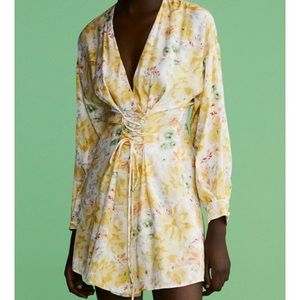 Yellow Floral Zara Dress